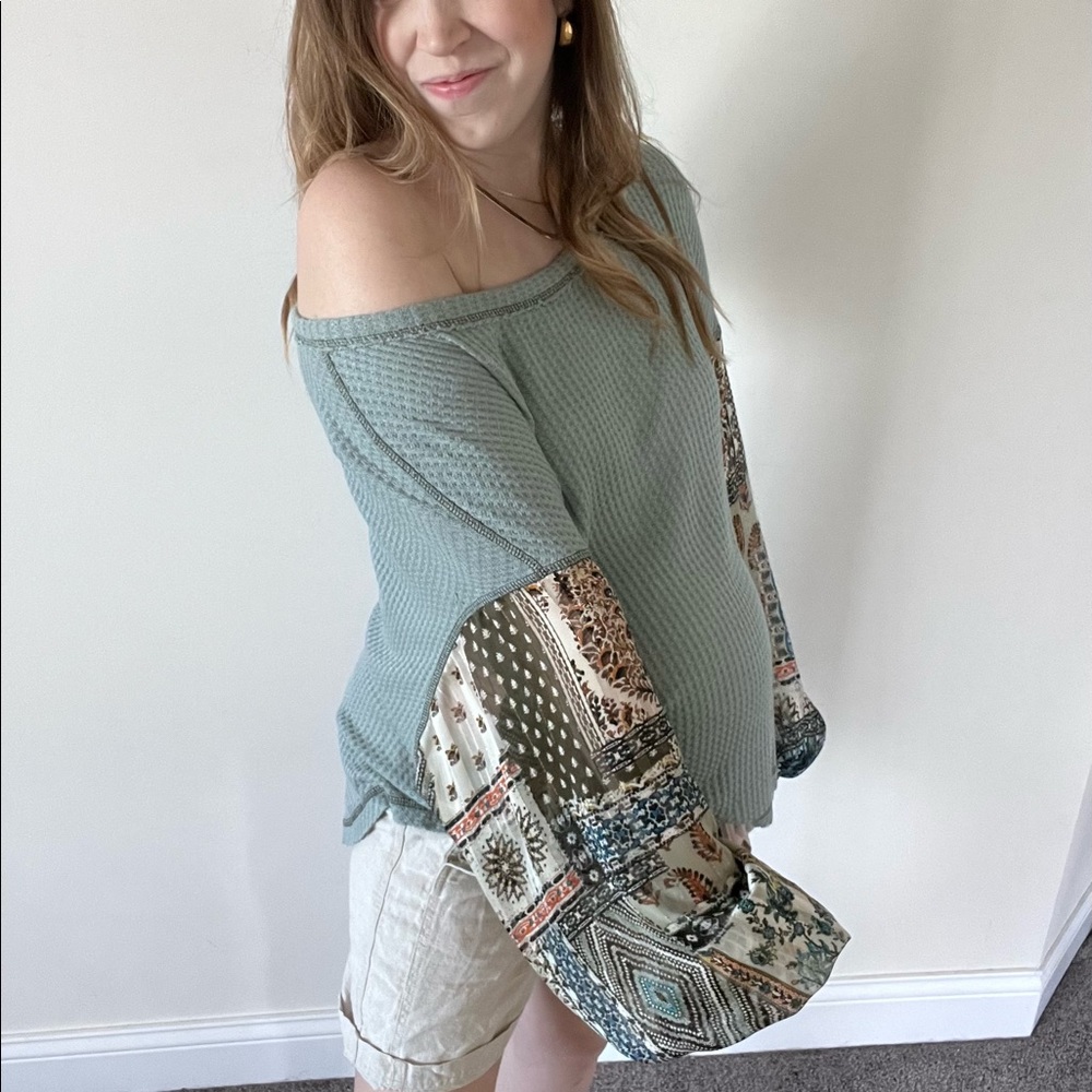 Saturday Sunday (Anthropologie) Waffle Knit Top